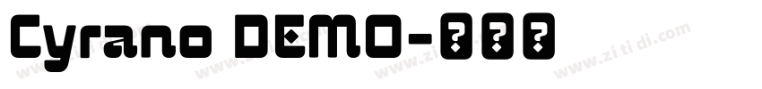 Cyrano DEMO字体转换